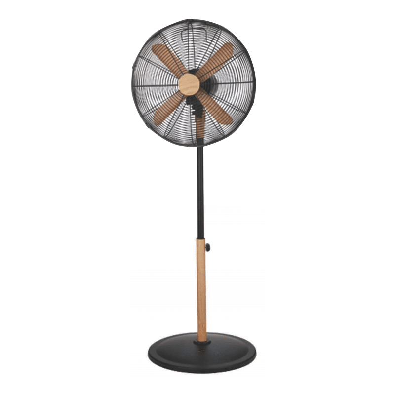 Asahi XF-6077 Wooden Stand Fan Black