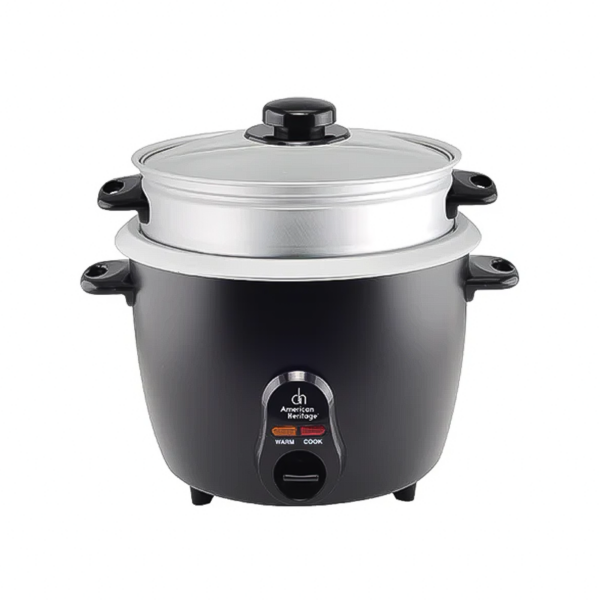 American Heritage AHRCS-6212 1.8 Liters Rice Cooker With Steamer