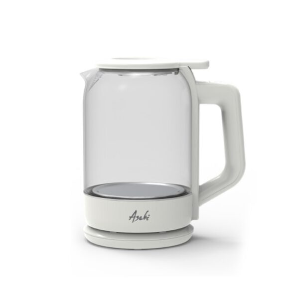 EK-154 ASAHI 1.5L WHT W/LIGHT GLASS ELEC. KETTLE