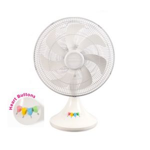Tough Mama 16" Luv Series Desk Fan with Heart Buttons | Model: NTMDF16-3