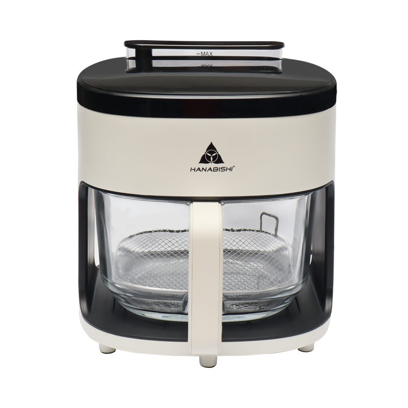 Hanabishi HAFRYER-42GLDIGSTMR 4.2L Glass Air Fryer with Steam Function