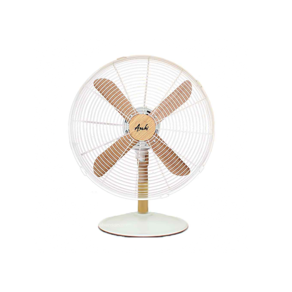 Asahi XF-6004 16in Wood Series Desk Fan White