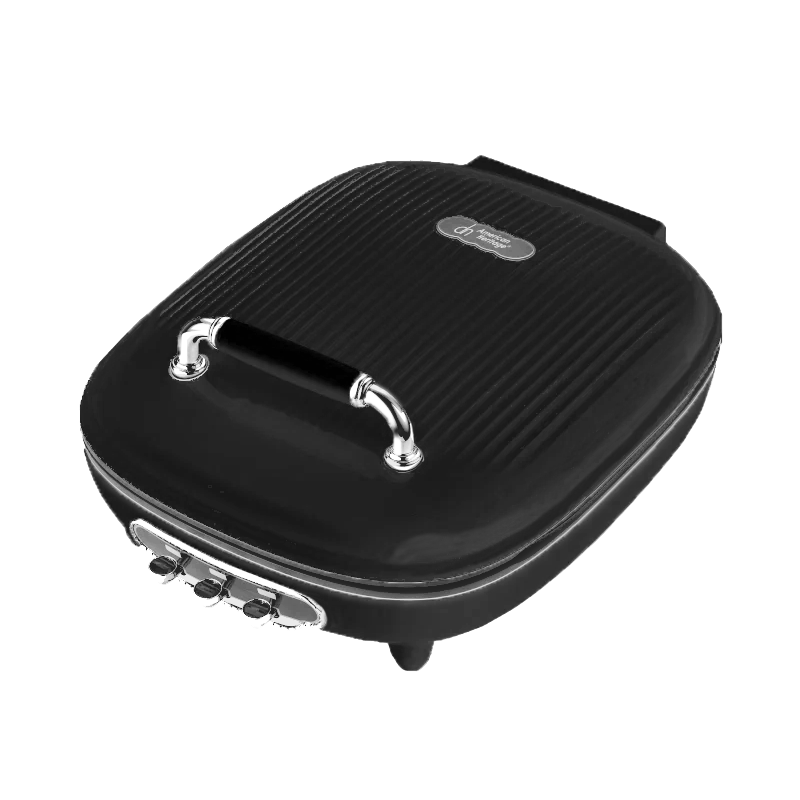American Heritage AHMC-6322 Dual Plate Heater Pan & Grill