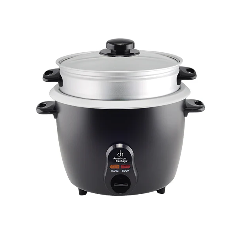 American Heritage AHRCS-6211 1.5 Liters Rice Cooker With Steamer