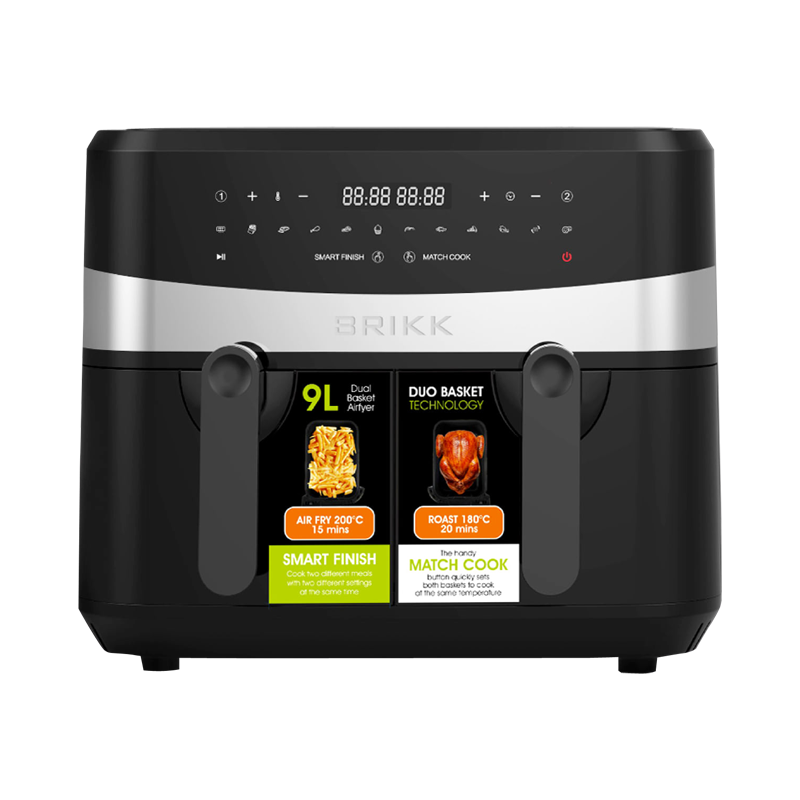 Brikk BQDF-5599BK Dual Basket Air Fryer