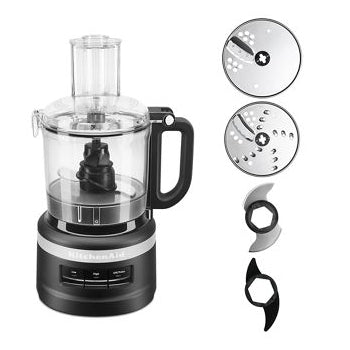 KitchenAid 7-Cup Food Processor (Black) | Model: 5KFP0719PBM