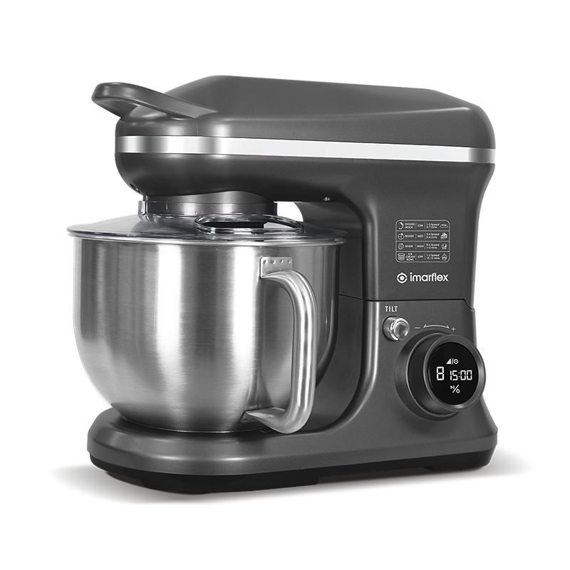 Imarflex IMX-510D 5 Liters Digital Electric Stand Mixer Grey